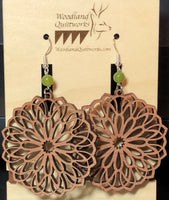 Mandala Wooden Dangle Earrings 20-10021