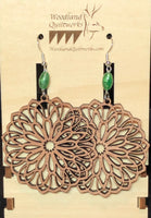 Mandala Wooden Dangle Earrings 20-10035