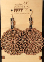 Mandala Wooden Dangle Earrings 20-10036