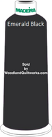 Madeira Classic Rayon #12 : Color 920-1000 Black, Emerald Black - Woodland Quiltworks, LLC