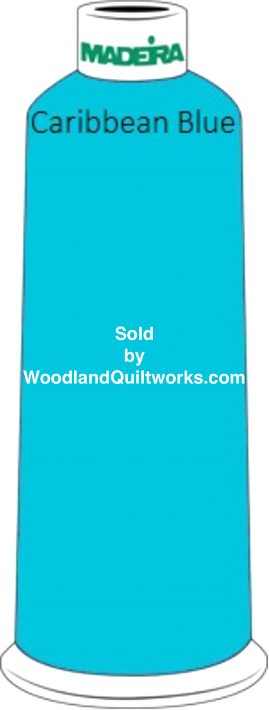 Madeira Classic Rayon #12 : Color 920-1094 Blue/Green, Caribbean Blue - Woodland Quiltworks, LLC