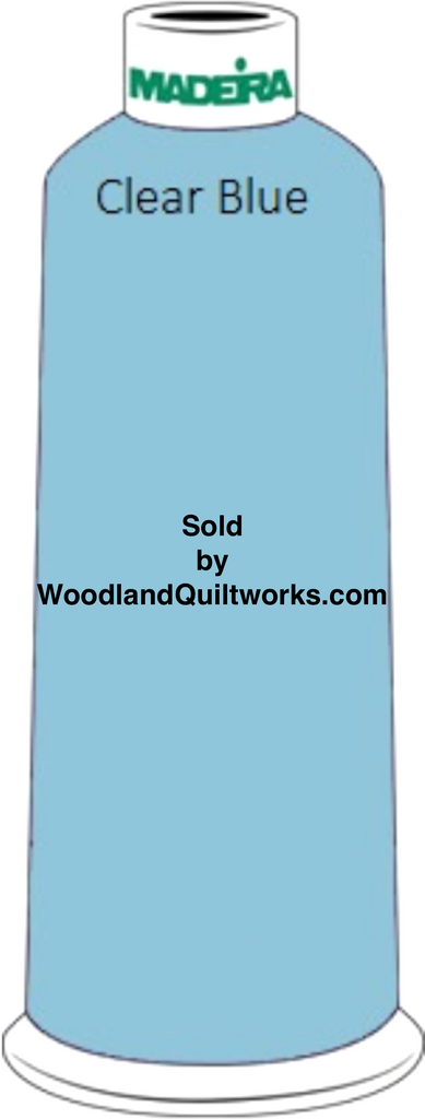 Madeira Classic Rayon #12 : Color 920-1132 Blue/Green, Clear Blue - Woodland Quiltworks, LLC