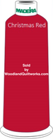 Madeira Classic Rayon #12 : Color 920-1147 Red, Christmas Red - Woodland Quiltworks, LLC