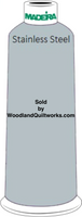 Madeira Classic Rayon #12 : Color 920-1212 Gray, Stainless Steel - Woodland Quiltworks, LLC