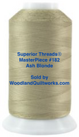Superior Threads® MasterPiece #182 Ash Blonde #50/3-Ply 2,500 Yard Cone. - Woodland Quiltworks, LLC