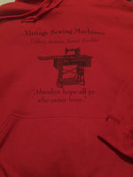 Hoodie Sweatshirt - Antique Cherry Size XL - Woodland Quiltworks, LLC