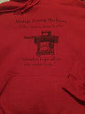 Hoodie Sweatshirt - Antique Cherry Size L - Woodland Quiltworks, LLC