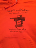Hoodie Sweatshirt - Orange Size L - Woodland Quiltworks, LLC