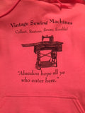 Hoodie Sweatshirt - Safety Pink Size L - Woodland Quiltworks, LLC