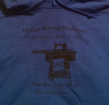 Hoodie Sweatshirt - Royal Blue Size XL - Woodland Quiltworks, LLC