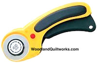 Ergonomic OLFA 45mm Self-Retracting Rotary Cutter - Woodland Quiltworks, LLC