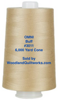 Superior Threads® OMNI™ #3011 Buff 6,000 Yard Cone - Woodland Quiltworks, LLC