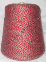 Knitting / Crochet Yarn - Bebe Tamm Color Combos & Variegated T3795 RED w/ GREY - Woodland Quiltworks, LLC