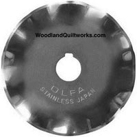 OLFA 45mm Wave Rotary Blade - 1 - Woodland Quiltworks, LLC