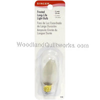 Singer Frosted Long Life light Bulb 15W- 120V 7/16